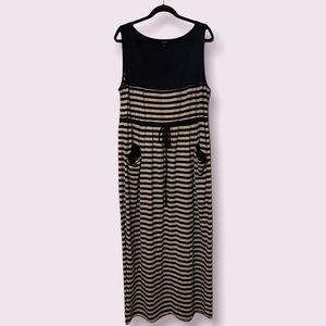 Torrid Navy & White Stripe Maxi Dress